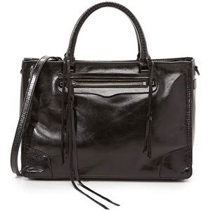 Rebecca Minkoff Regan Satchel Tote Black